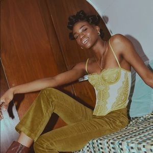 UO out from under modern love corset in gold